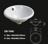 Drop in ceramic sink